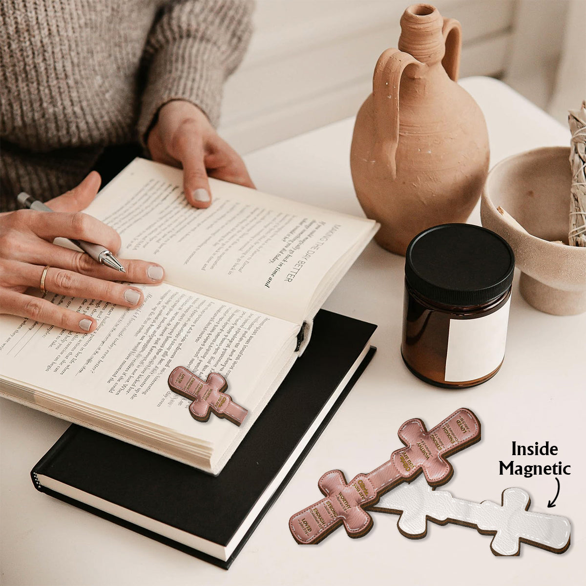 Dieu dit que tu es - Marque-page magnétique chrétien personnalisé