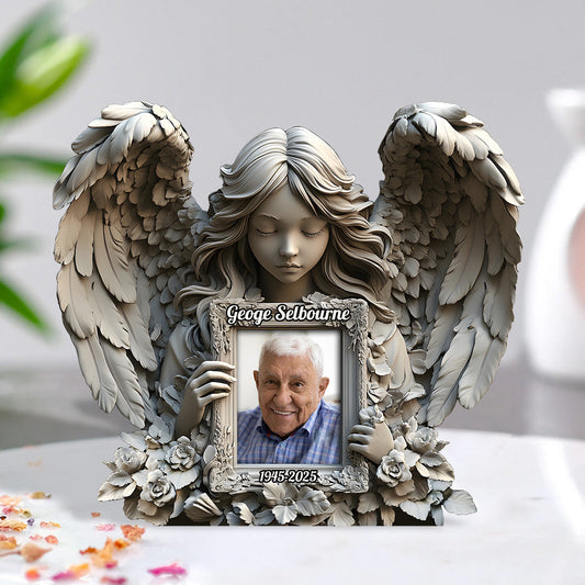 Angel Wings - Personalized Memorial Custom Shaped Acrylic Plaque
