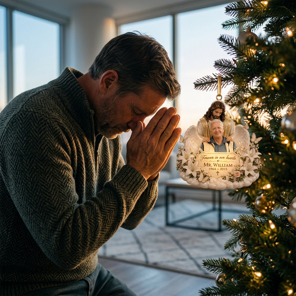Memorial Gift, Christmas Decor, Gift for Lost of Loved Ones - Personalized Memorial Premium 3D Ornament