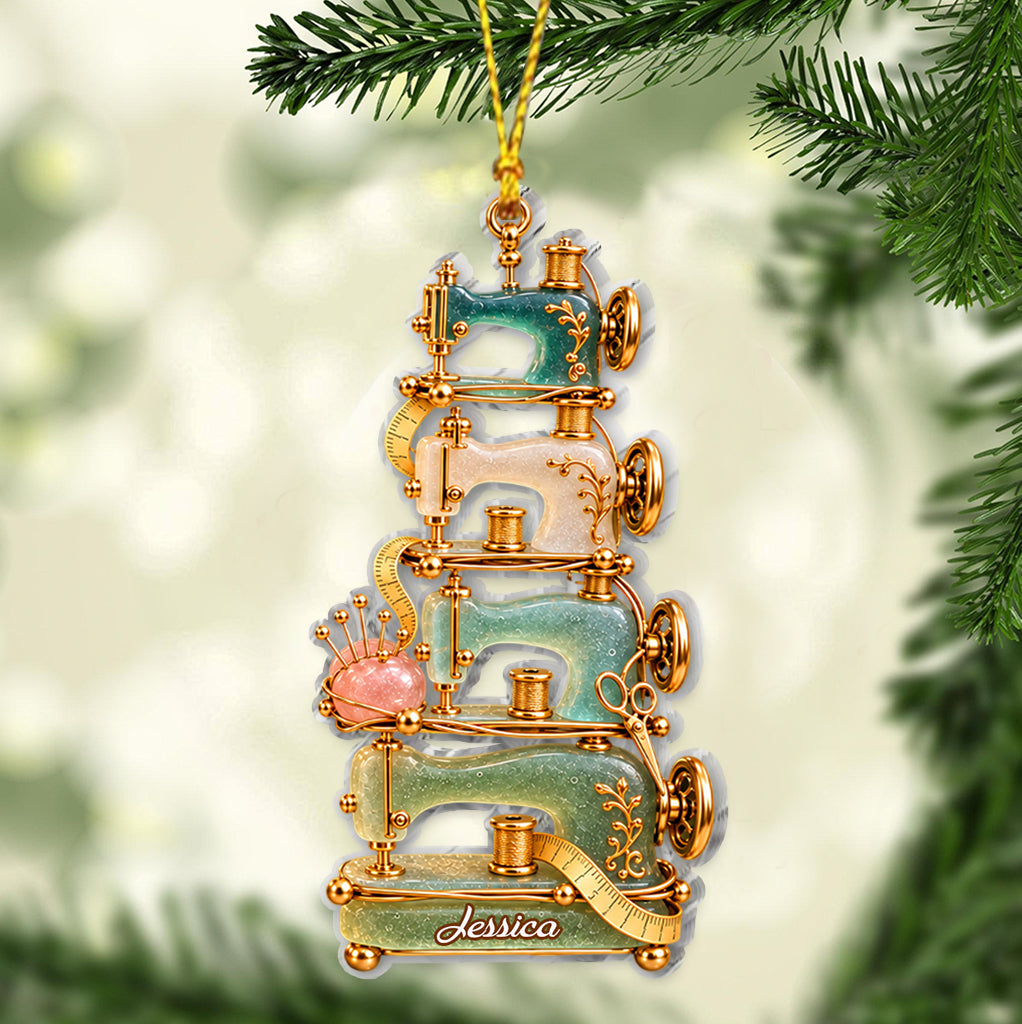 Love Sewing - Personalized Sewing Ornament