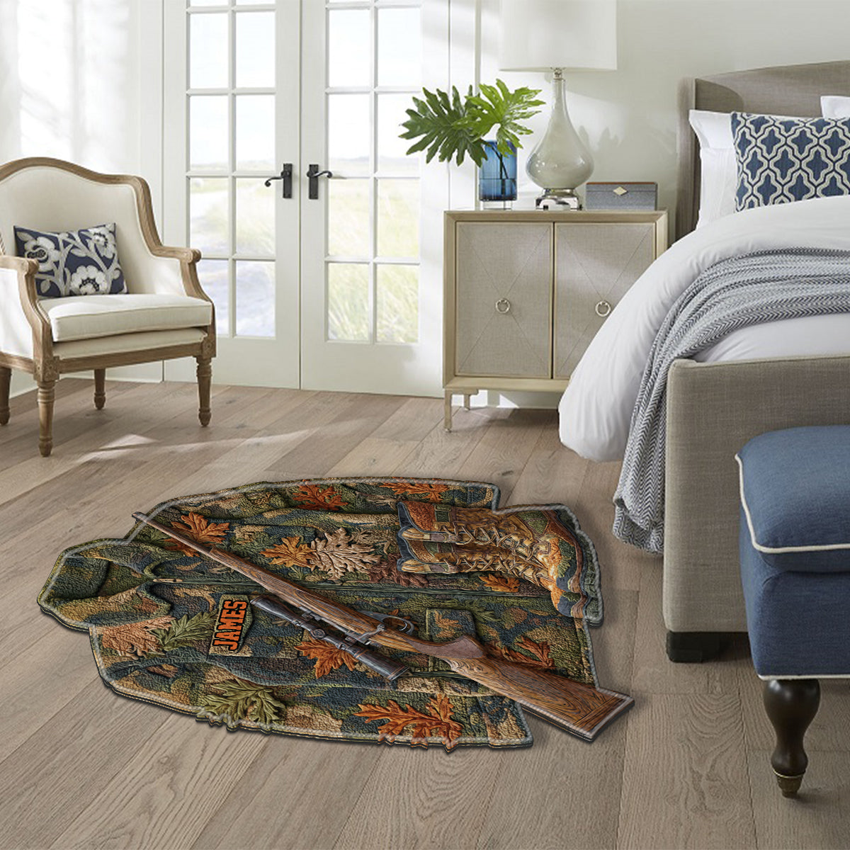 Passionné de chasse - Tapis de chasse antidérapant personnalisé