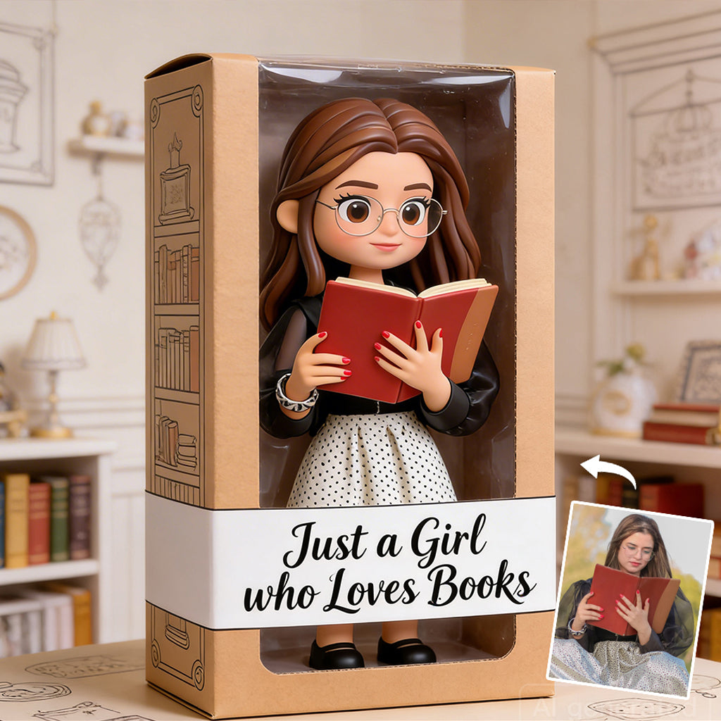 Any Hobby, Any Photo - Reading, Sewing, Gardening... - Personalized Book Custom Shaped Acrylic Plaque