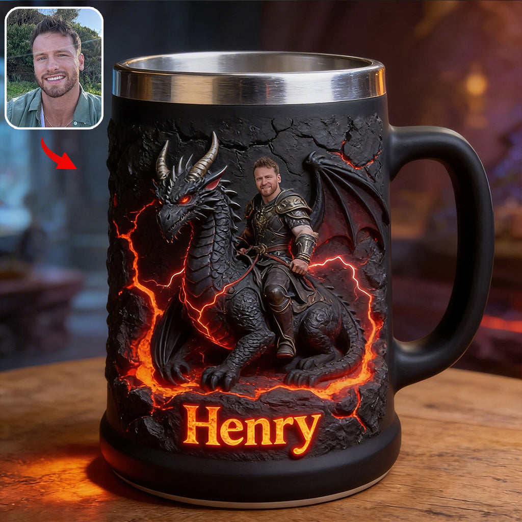 Voler Avec Le Dragon - Chope à Bière Personnalisée