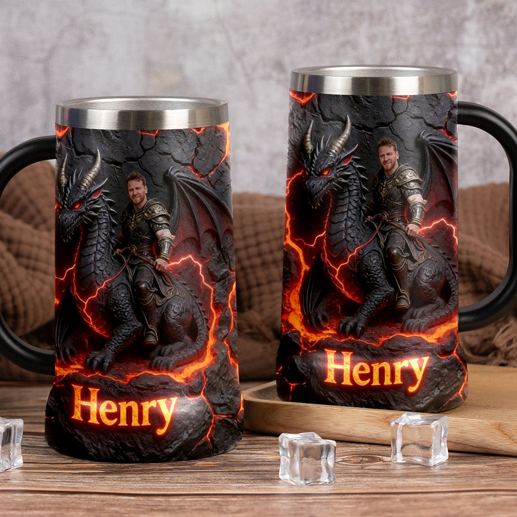 Voler Avec Le Dragon - Chope à Bière Personnalisée