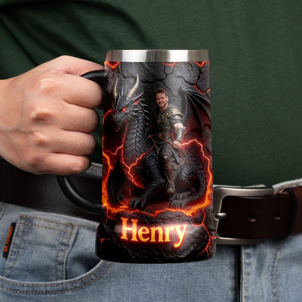 Voler Avec Le Dragon - Chope à Bière Personnalisée