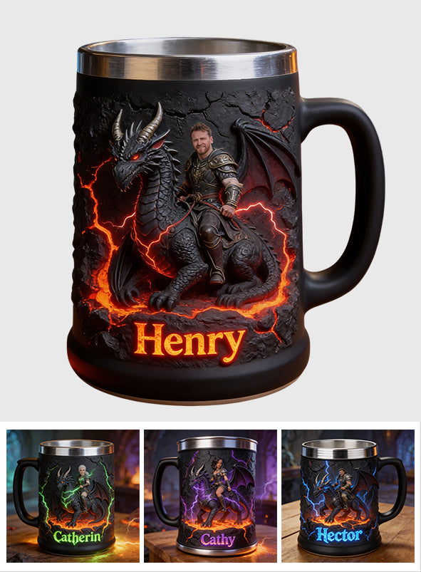 Voler Avec Le Dragon - Chope à Bière Personnalisée