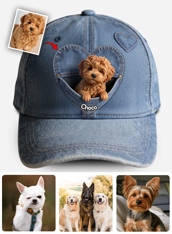 Casquette classique personnalisée pour chien à partir de n'importe quelle photo