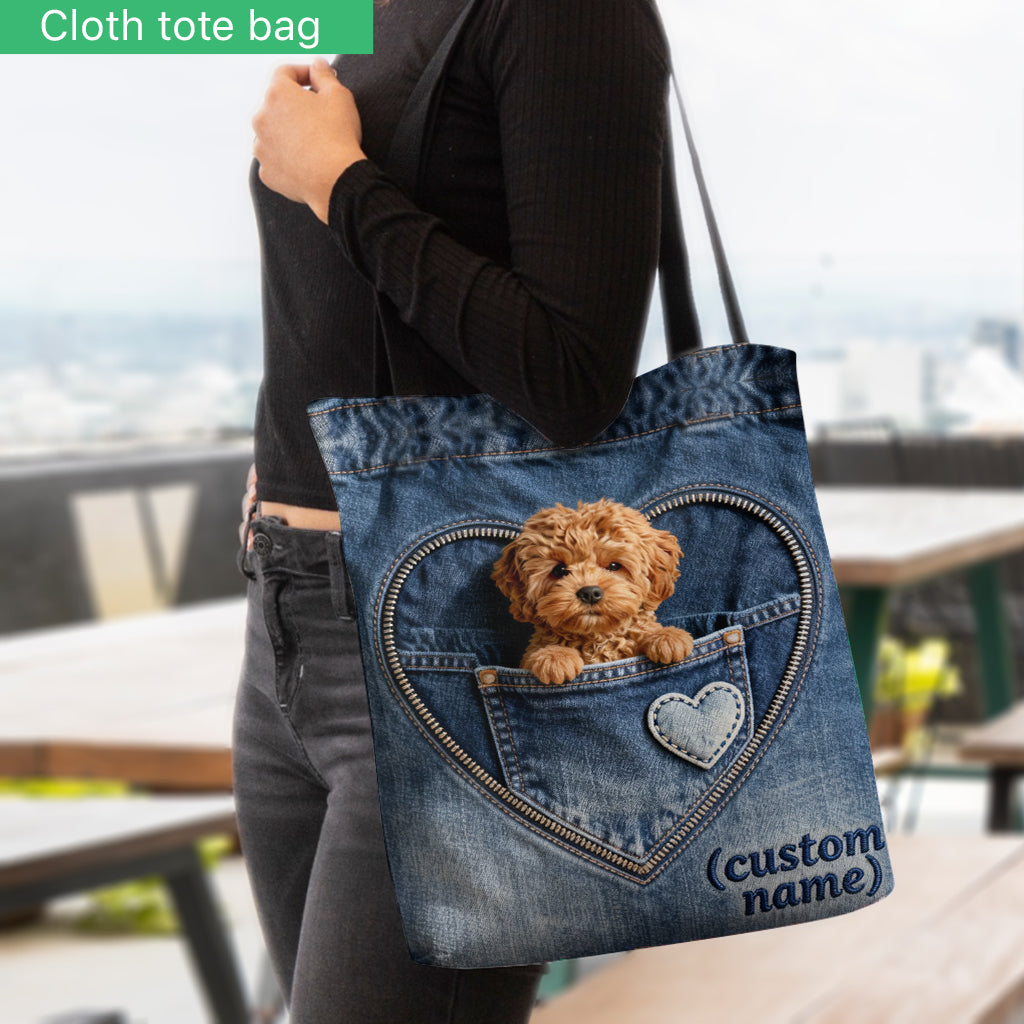 I Love My Dogs - Personalized Dog Tote Bag