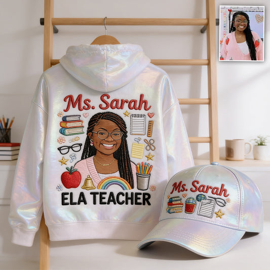 Back To School - Personalized Teacher All Over Print Hoodie & Classic Cap