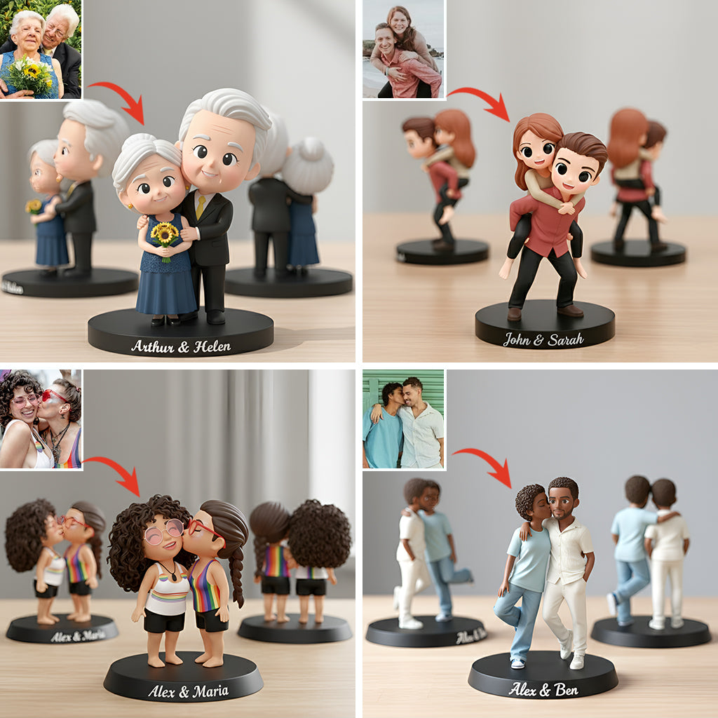 Souvenirs précieux - Figurine 3D personnalisée pour couple