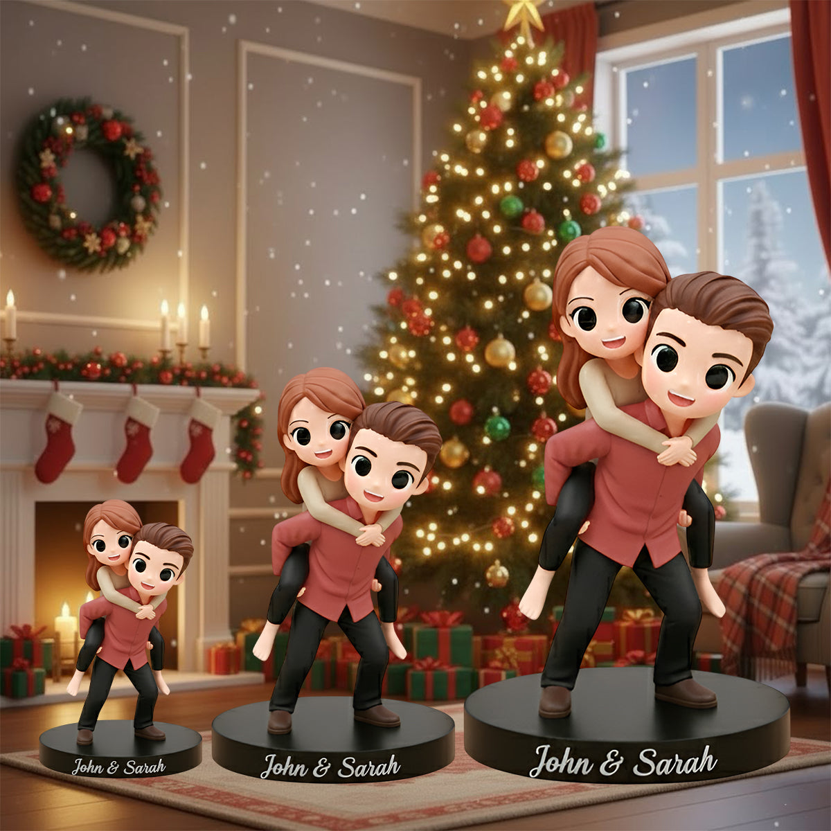 Souvenirs précieux - Figurine 3D personnalisée pour couple