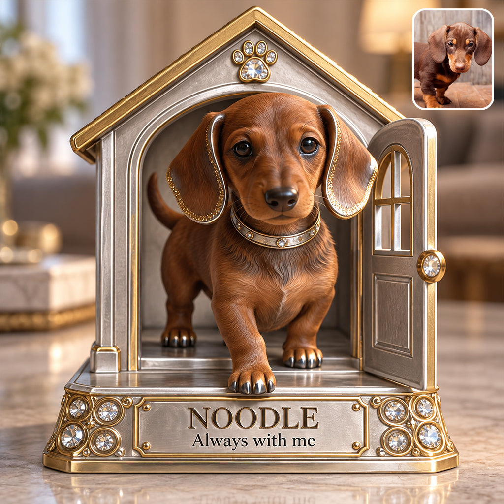 Cadeau Personnalisé pour Amateurs de Chiens - Portrait de Compagnon, Cadeau Unique pour Parents de Chiens, Mémorial pour Animaux, Plaque Acrylique Personnalisée