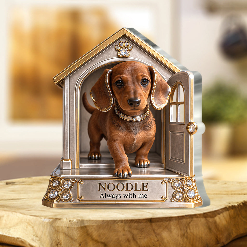 Cadeau Personnalisé pour Amateurs de Chiens - Portrait de Compagnon, Cadeau Unique pour Parents de Chiens, Mémorial pour Animaux, Plaque Acrylique Personnalisée