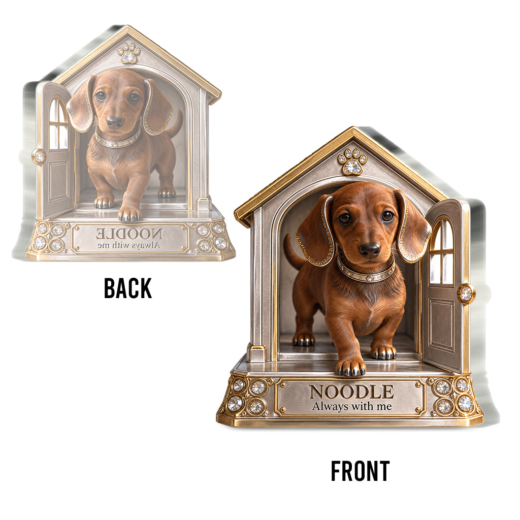 Cadeau Personnalisé pour Amateurs de Chiens - Portrait de Compagnon, Cadeau Unique pour Parents de Chiens, Mémorial pour Animaux, Plaque Acrylique Personnalisée