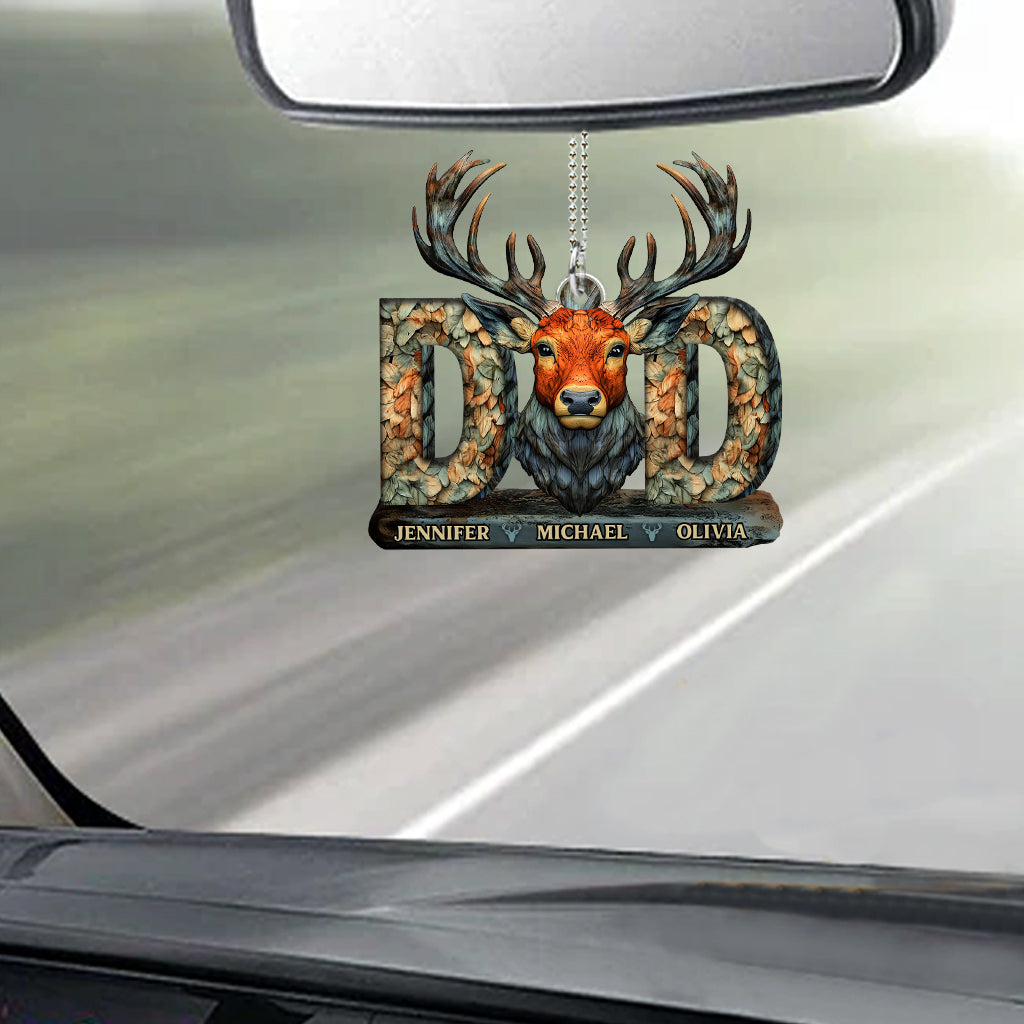 Hunting Dad - Personalized Hunting Car Ornament