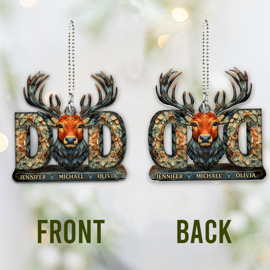 Hunting Dad - Personalized Hunting Car Ornament