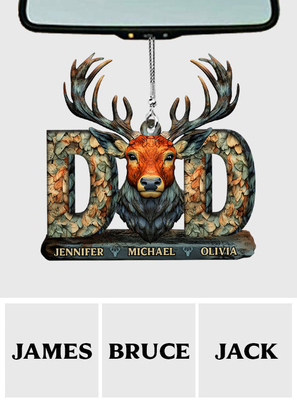 Hunting Dad - Personalized Hunting Car Ornament