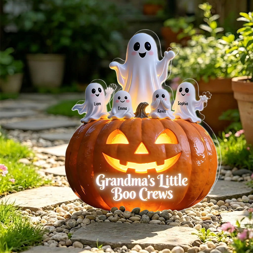 Grandma's Little Boo Crews - Personalized Grandma Solar Acrylic Light