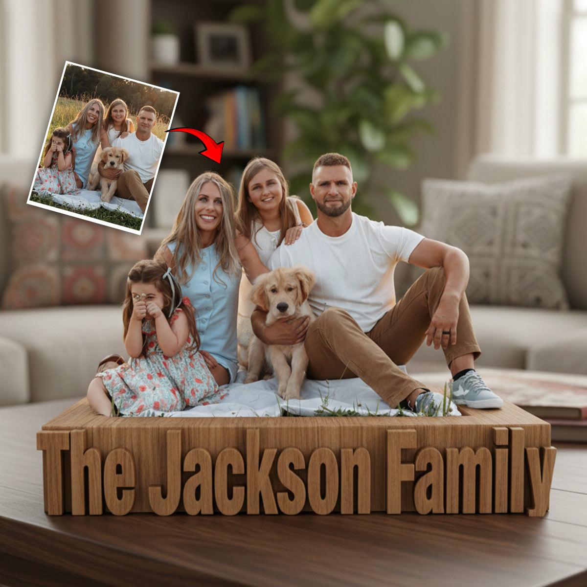 Custom From Any Photo - Personalized Family Custom Shaped Acrylic Plaque