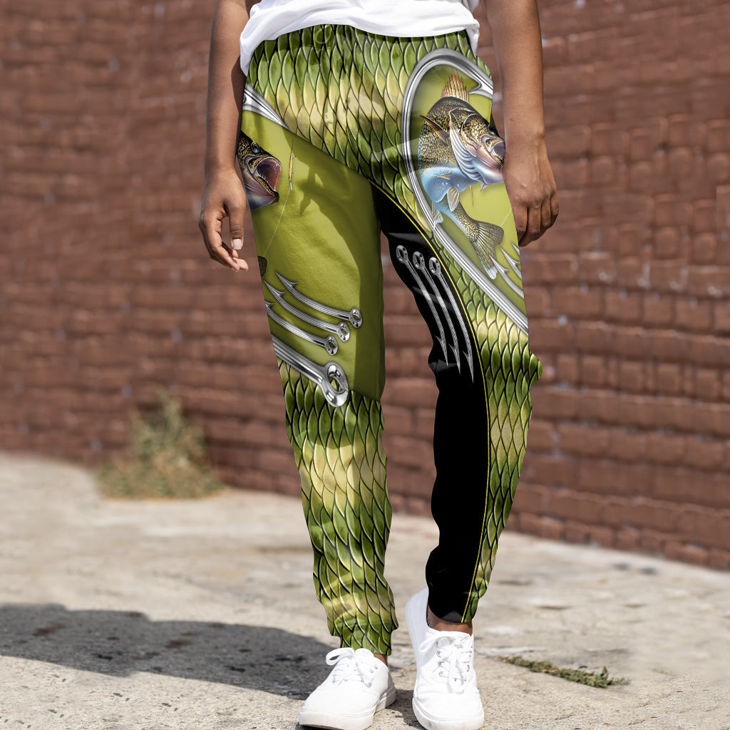 Passionné de pêche ? Sweat à capuche et pantalon de survêtement personnalisés sur le thème de la pêche