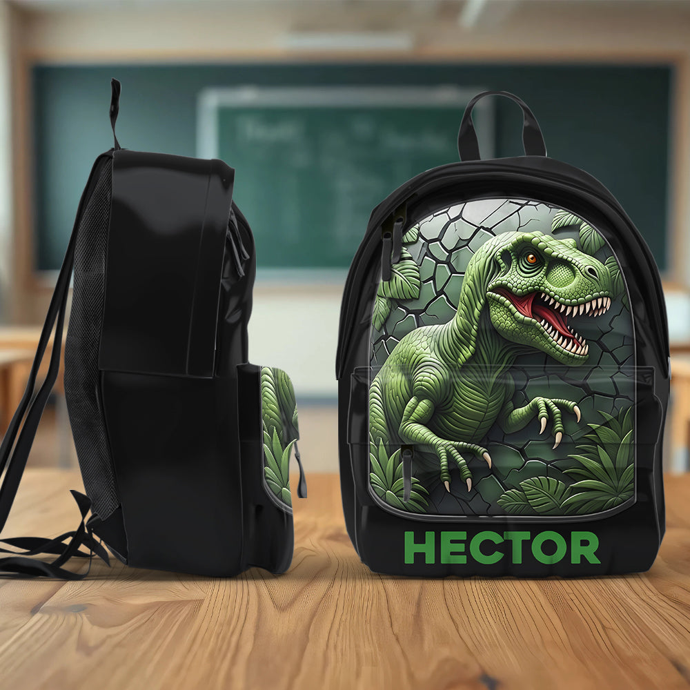 J'adore les dinosaures ! Casquette et sac à dos classiques personnalisés pour enfant