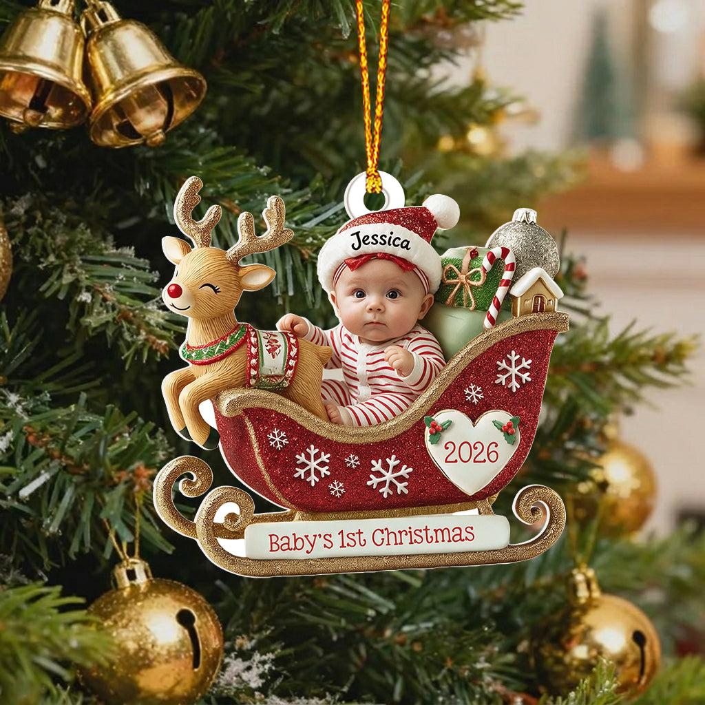 Merry Christmas - Personalized Kid Premium 3D Ornament