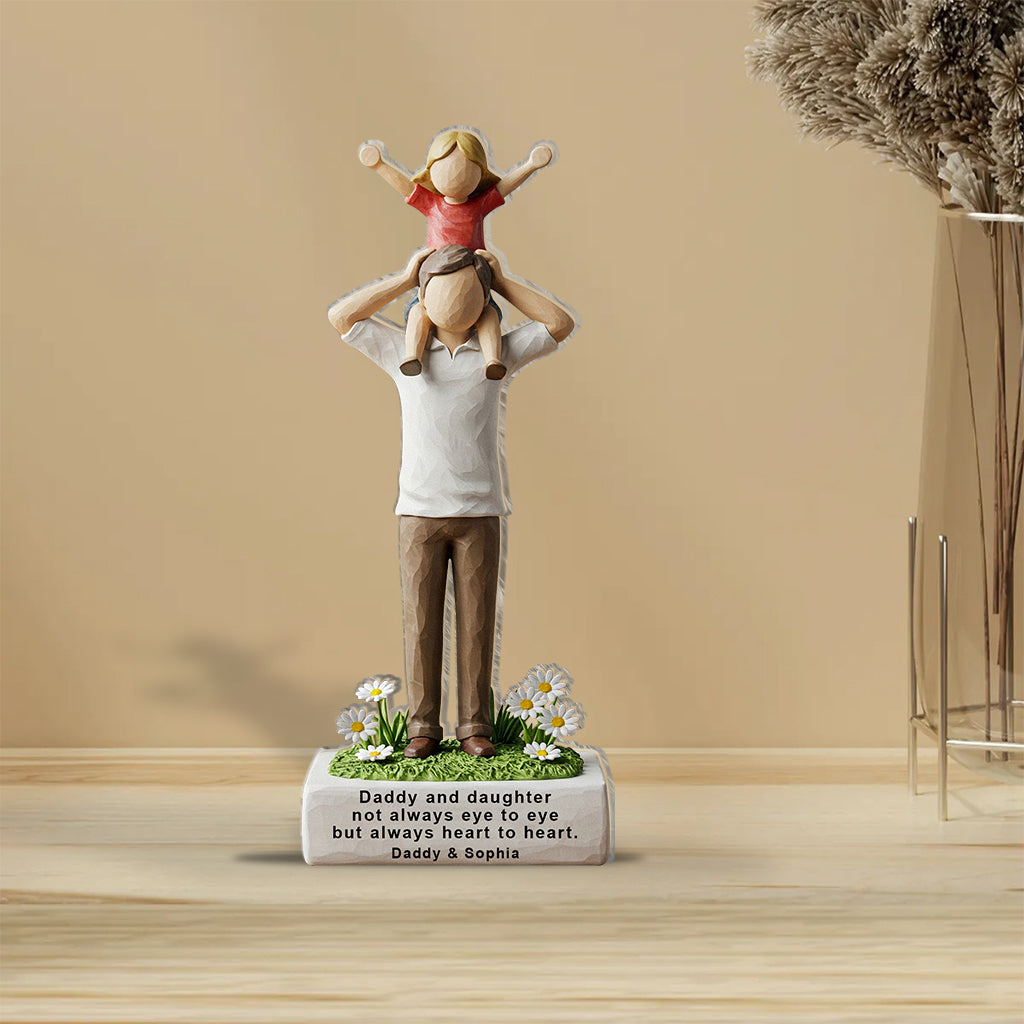 Father and Daughter's Bond - Personalized Father Custom Shaped Acrylic Plaque