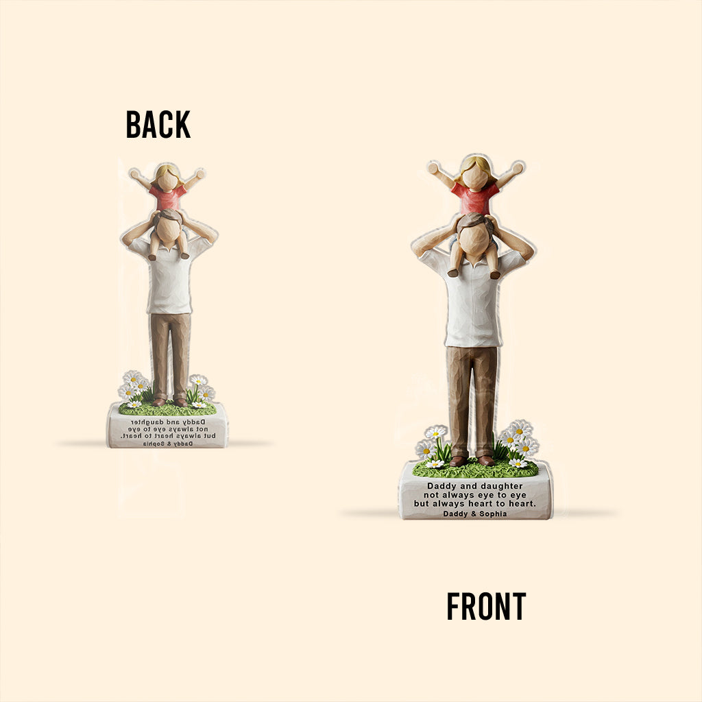 Father and Daughter's Bond - Personalized Father Custom Shaped Acrylic Plaque