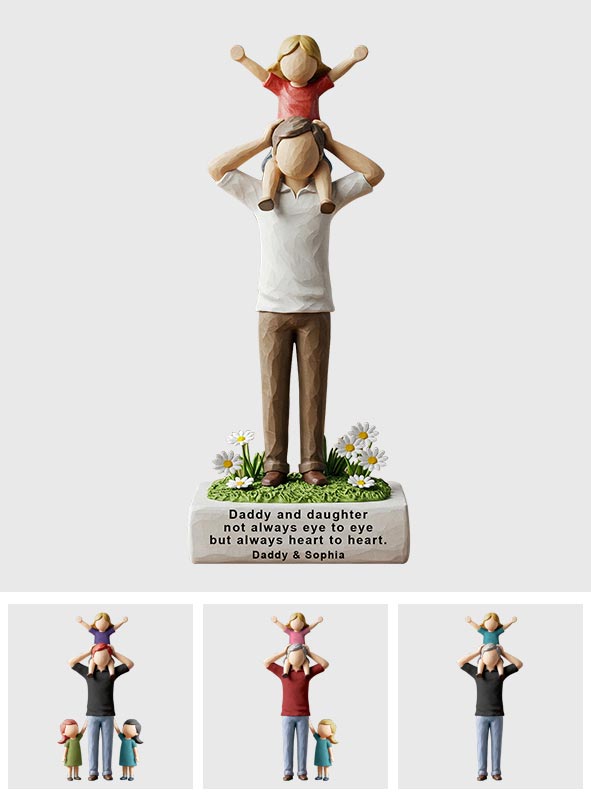 Father and Daughter's Bond - Personalized Father Custom Shaped Acrylic Plaque