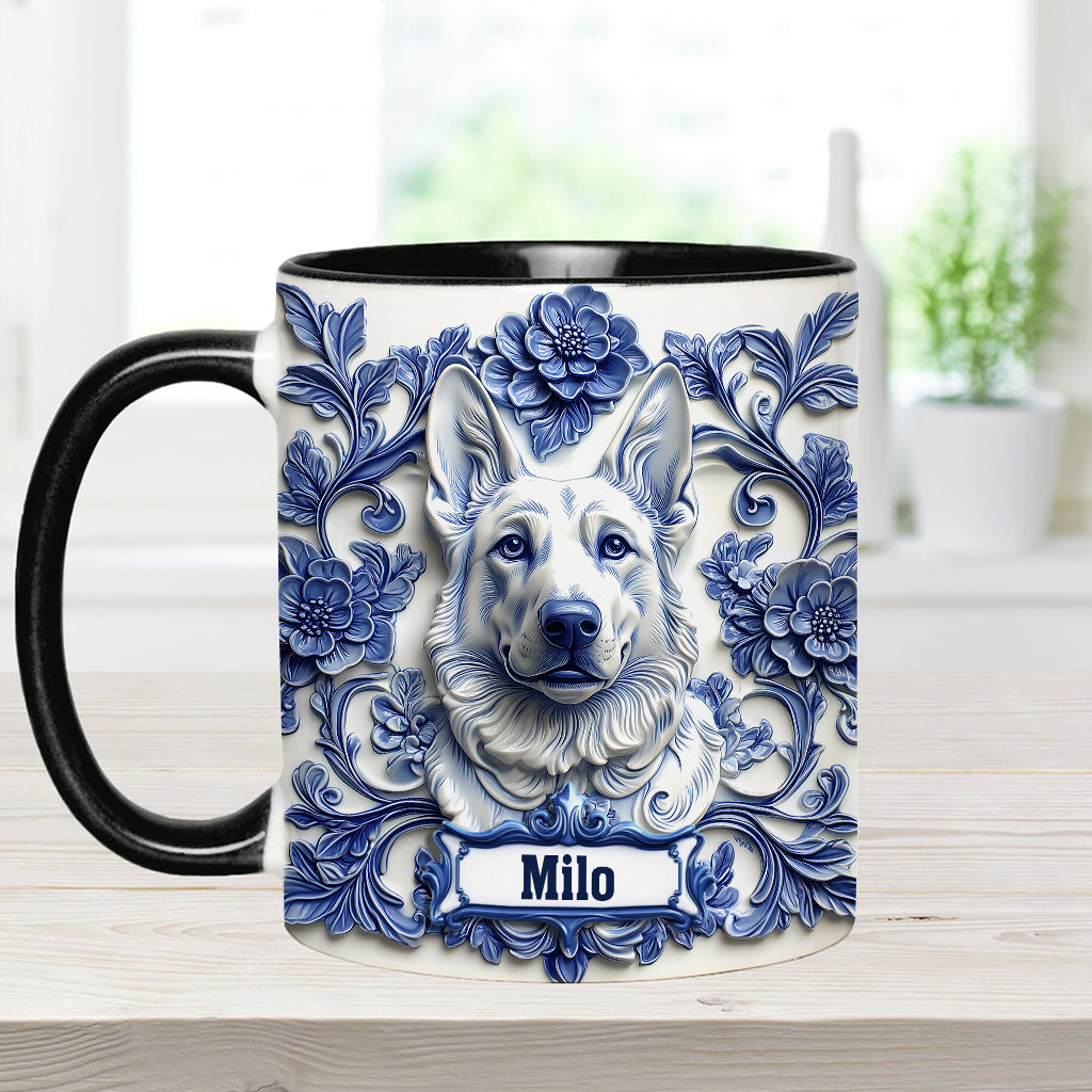 Cute German Shepherd - Personalized Dog Accent Mug