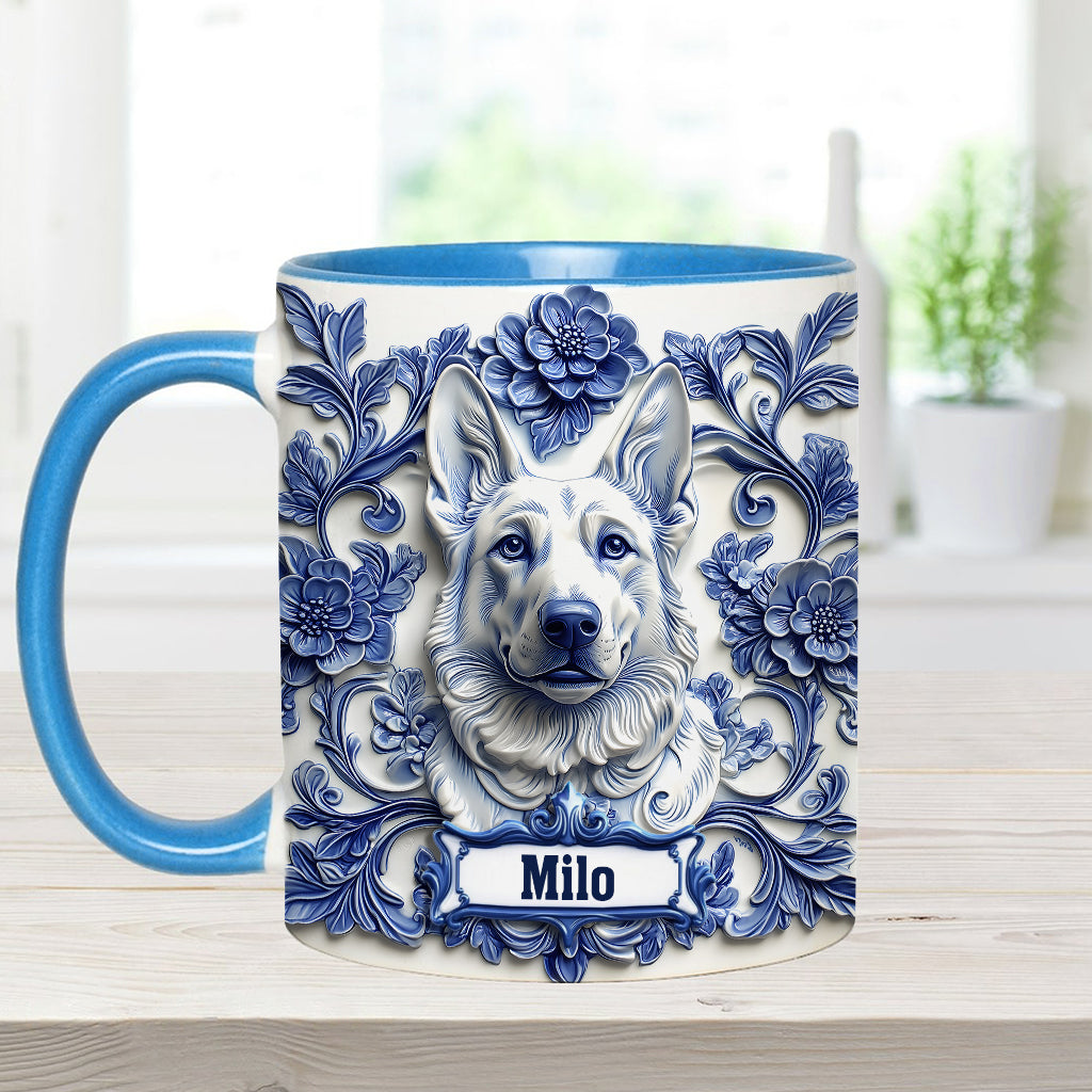 Cute German Shepherd - Personalized Dog Accent Mug