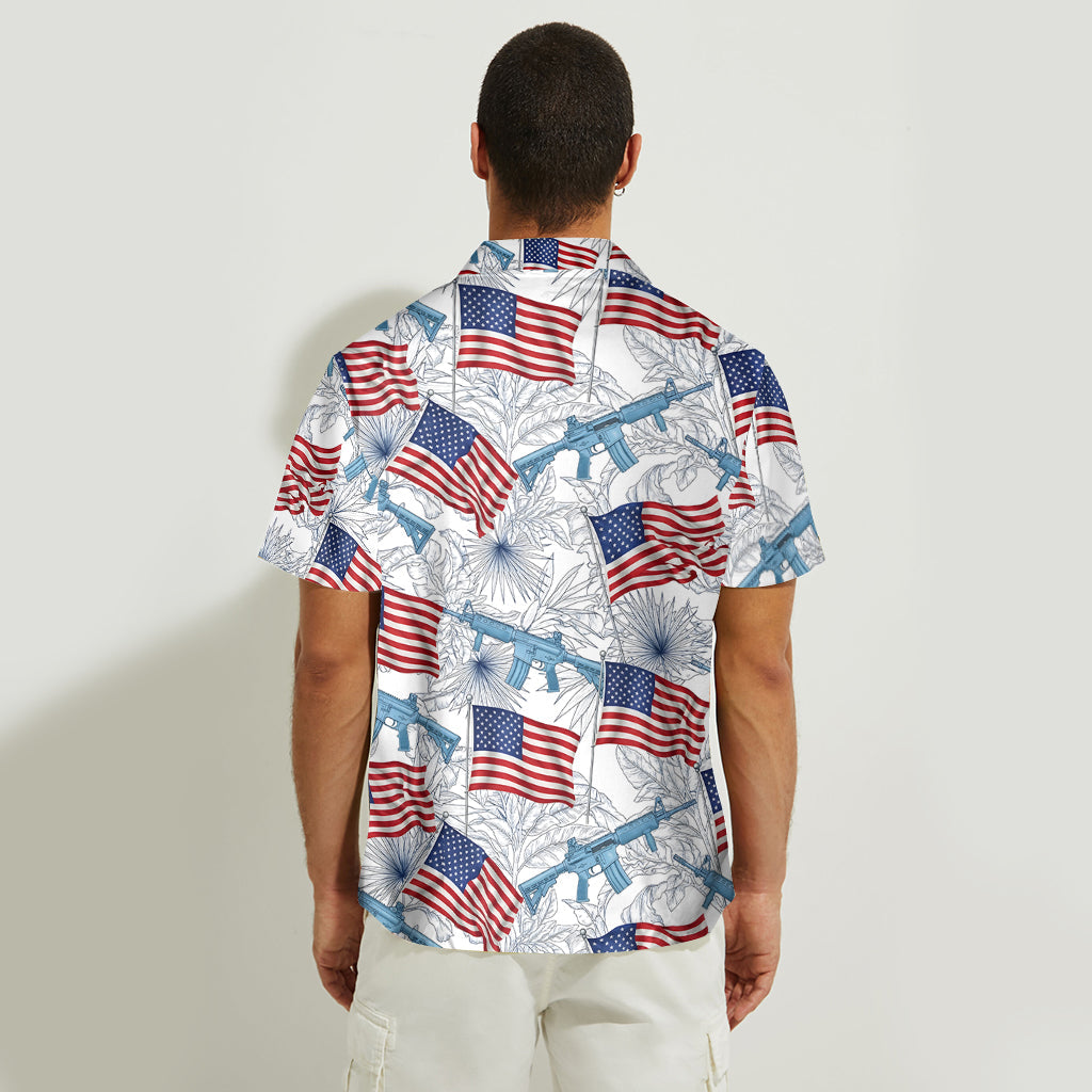 The 4th Of July Hunter - Personalized Hunting Hawaiian Shirt