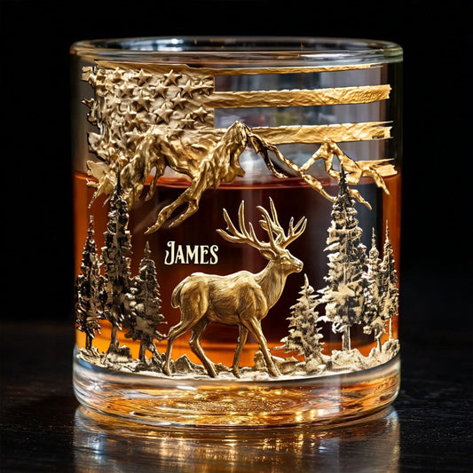 Chasse pour la vie - Verre à whisky de chasse personnalisé
