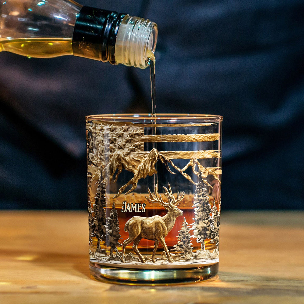 Hunting For Life - Personalized Hunting Whiskey Glass