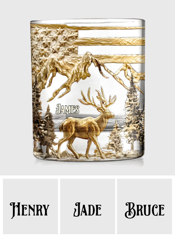Hunting For Life - Personalized Hunting Whiskey Glass