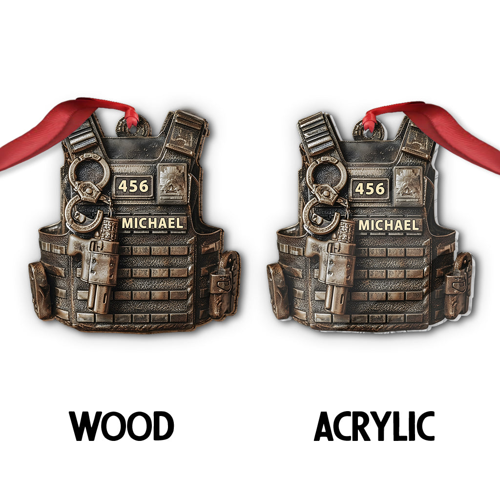 Servir et protéger - Ornement personnalisé pour policier