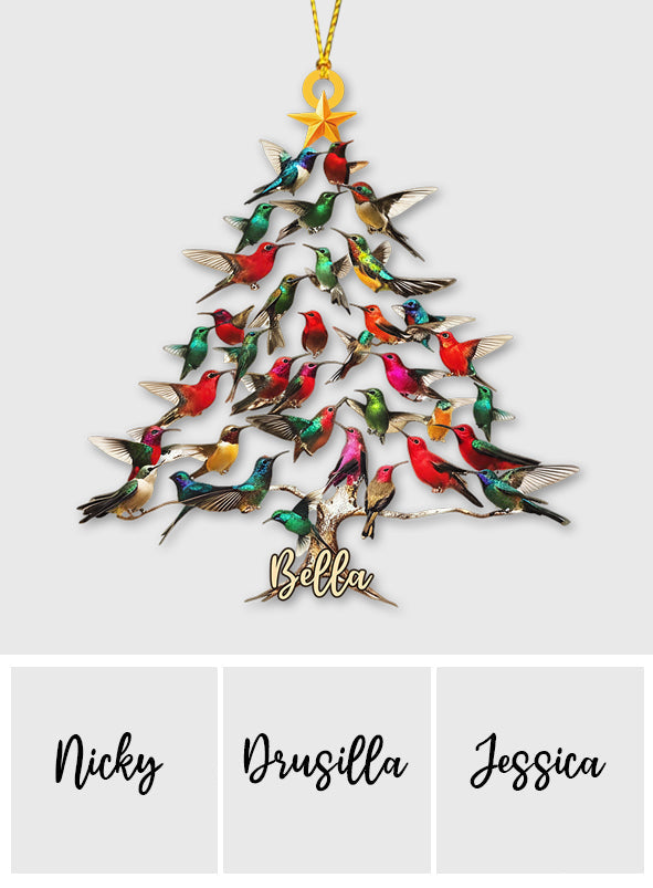 Colibri amoureux - Ornement colibri personnalisé