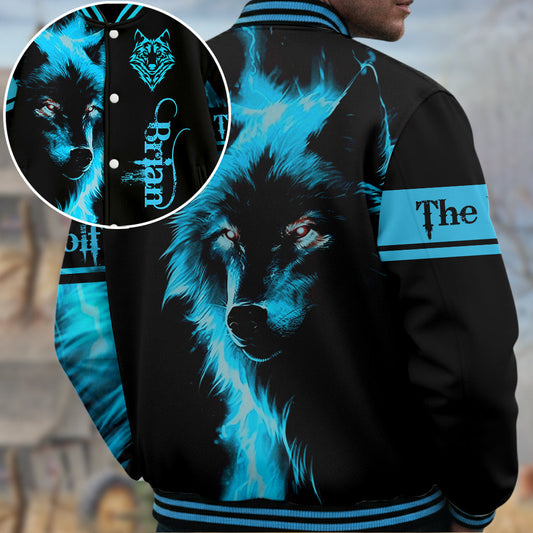 Le Loup - Veste universitaire personnalisée avec motif loup