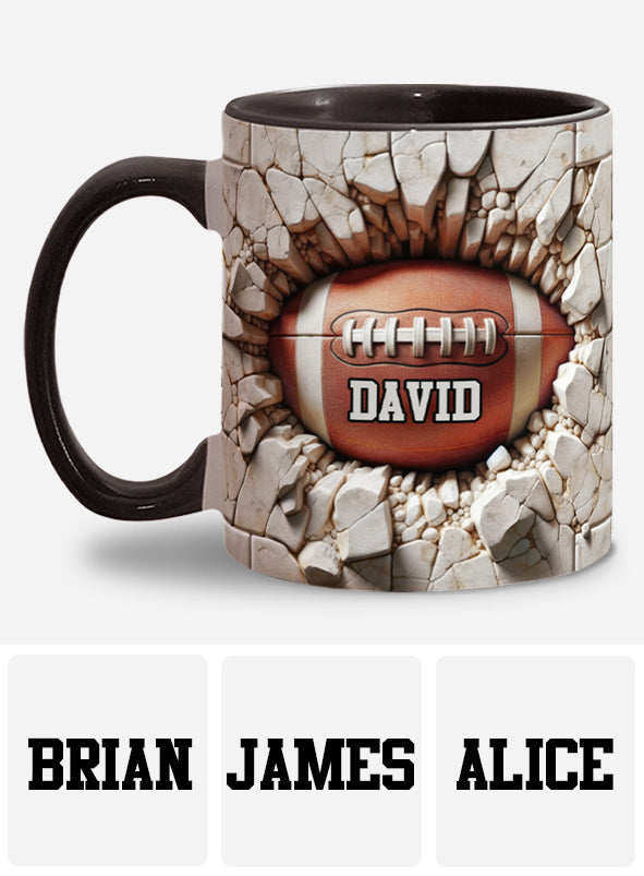 Mug personnalisé « Victory Sip » avec motif football