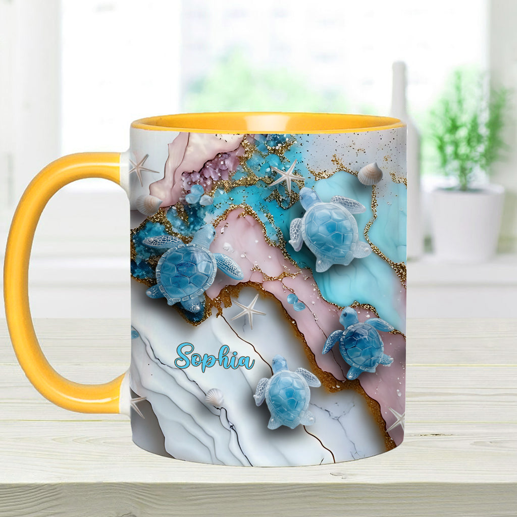 Mug personnalisé « J’adore les tortues »