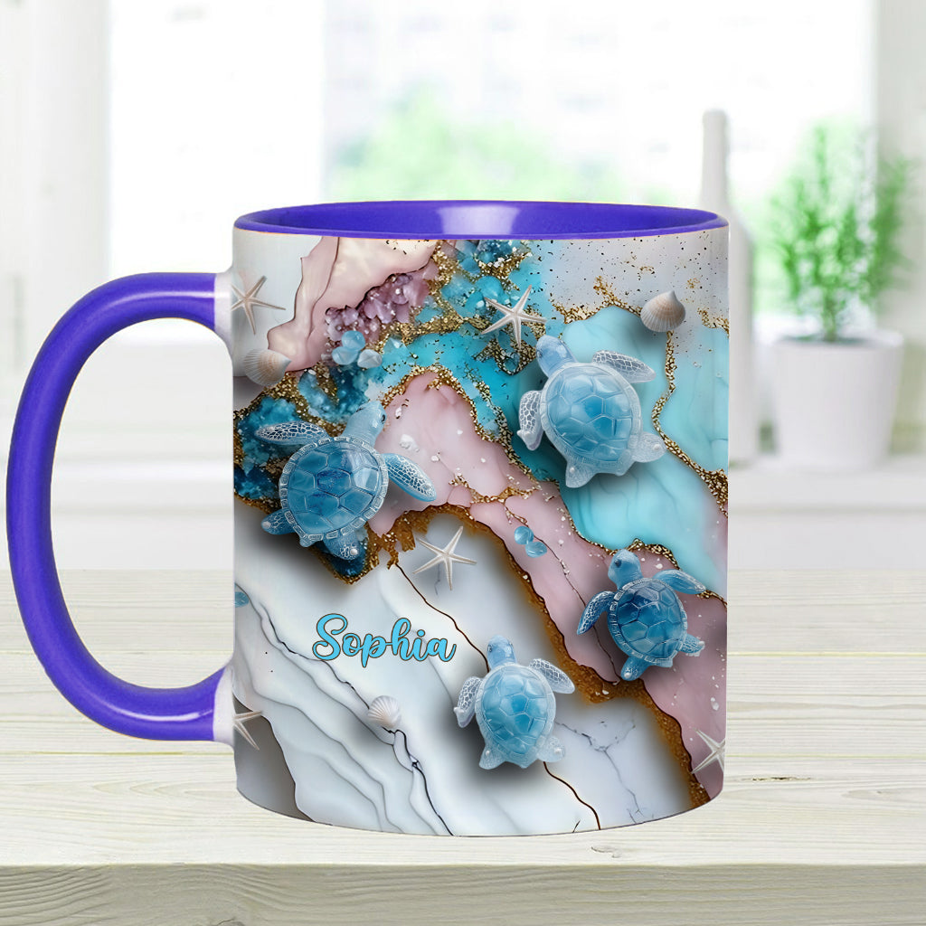 Mug personnalisé « J’adore les tortues »
