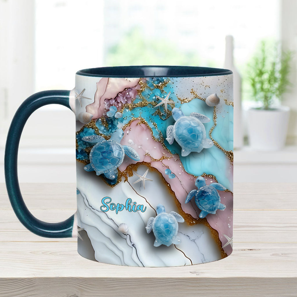 Mug personnalisé « J’adore les tortues »