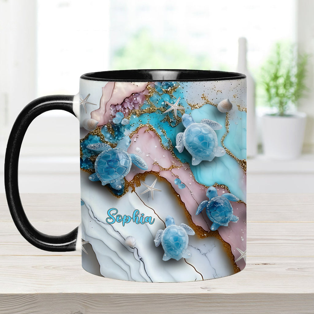 Mug personnalisé « J’adore les tortues »