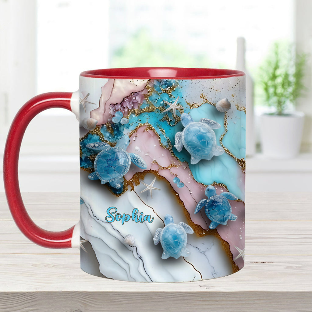 Mug personnalisé « J’adore les tortues »