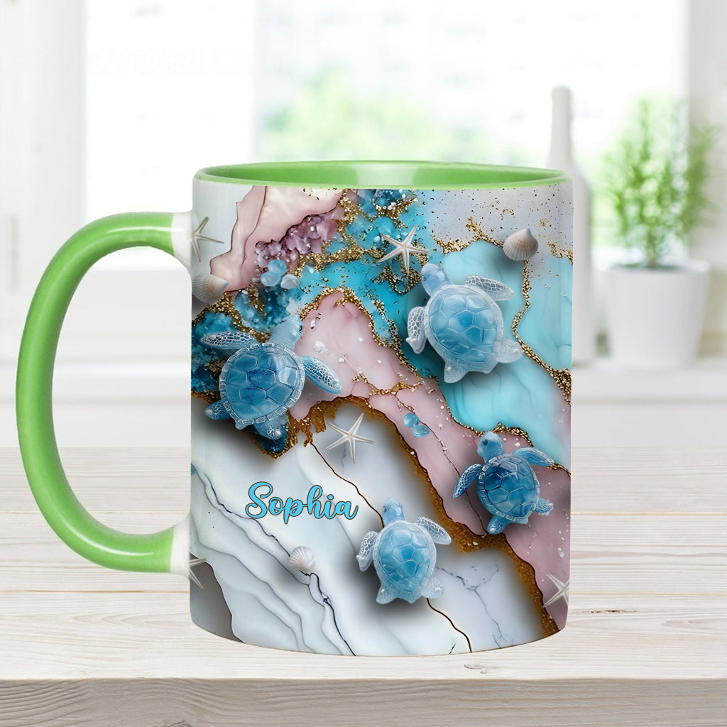 Mug personnalisé « J’adore les tortues »