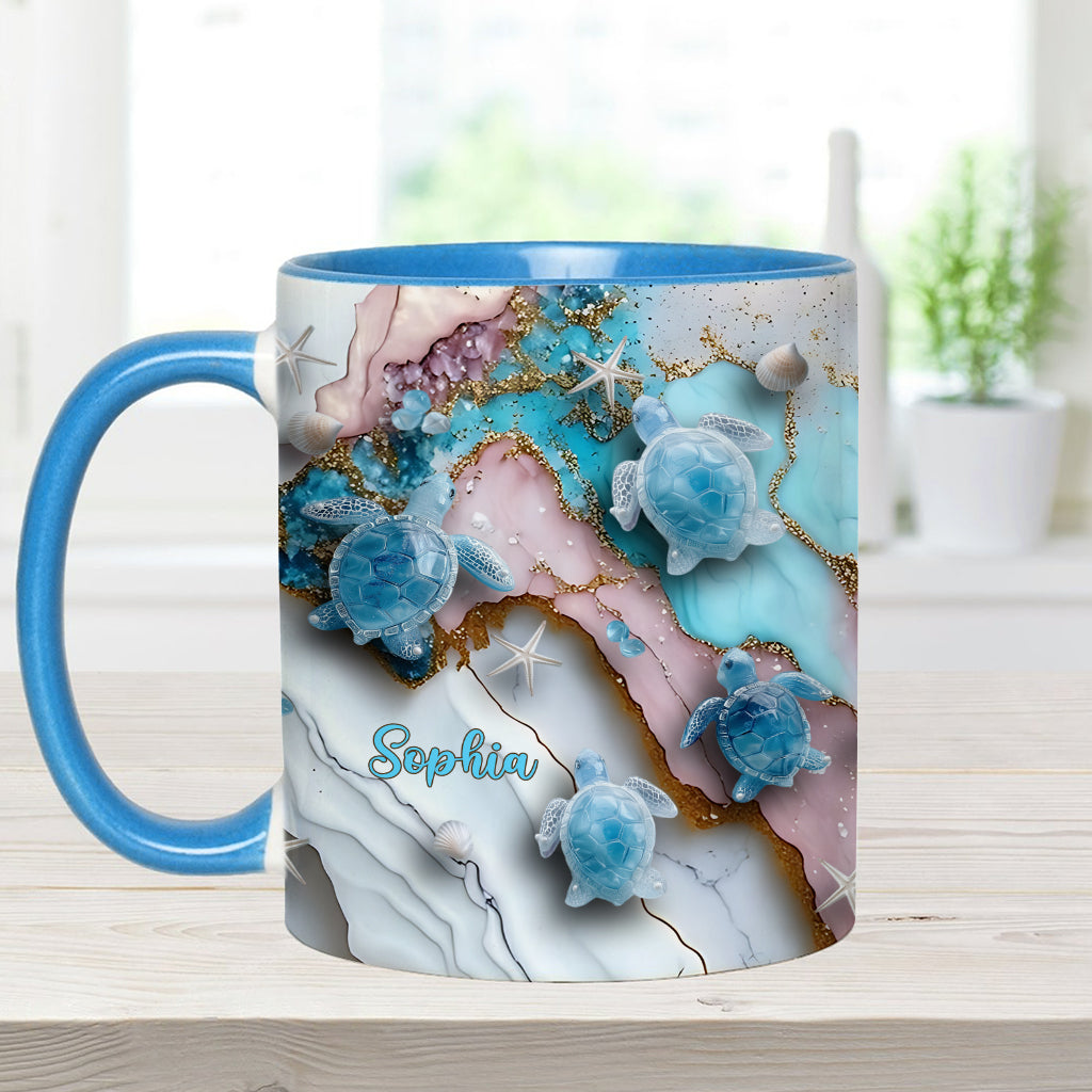 Mug personnalisé « J’adore les tortues »