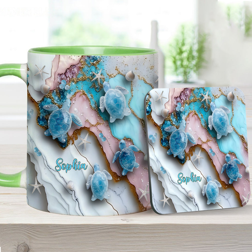 Mug personnalisé « J’adore les tortues »