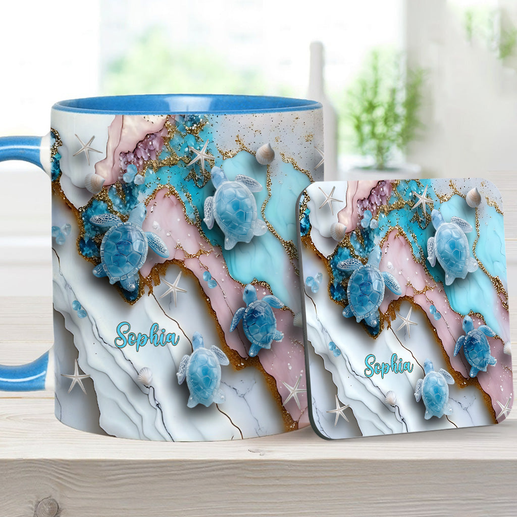 Mug personnalisé « J’adore les tortues »