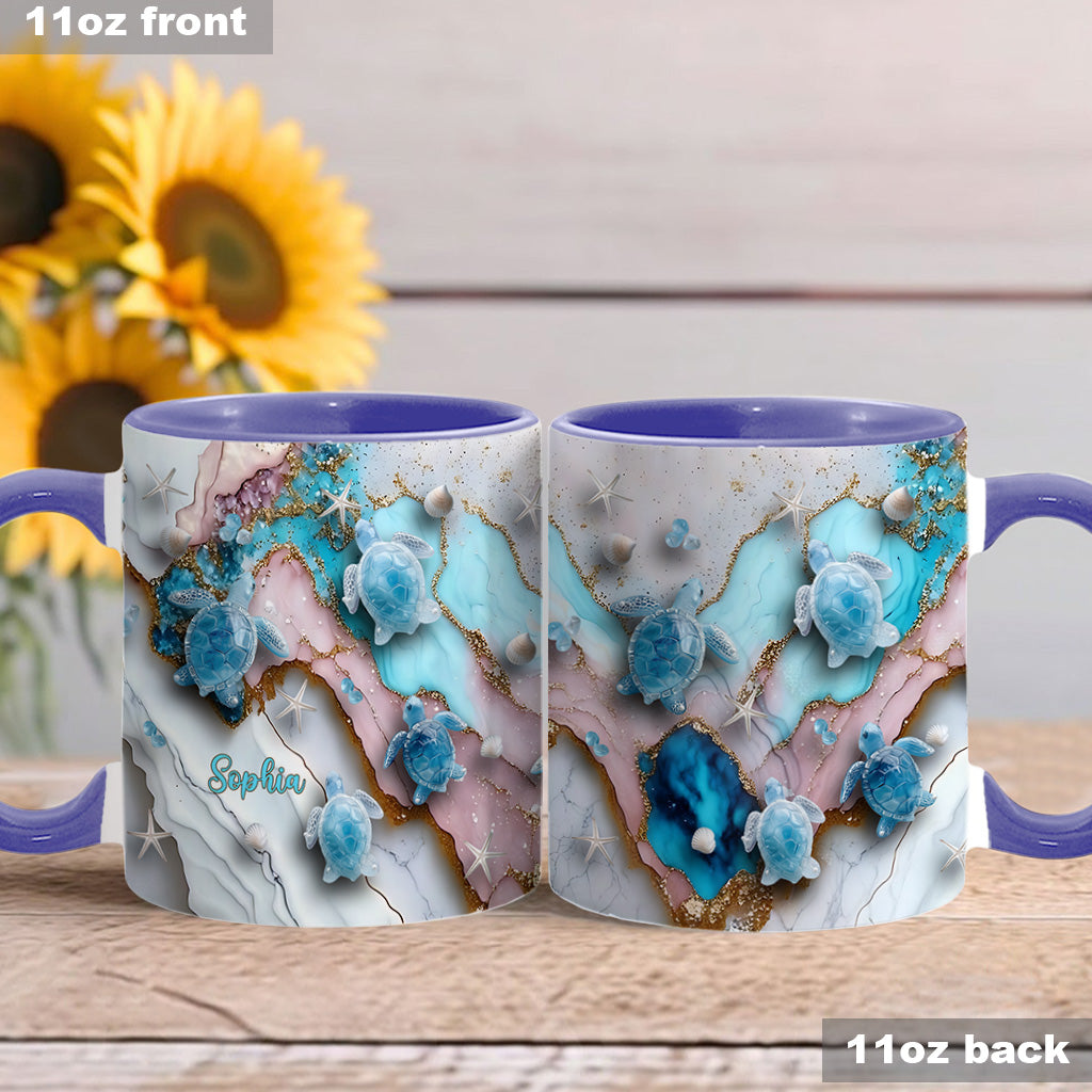 Mug personnalisé « J’adore les tortues »