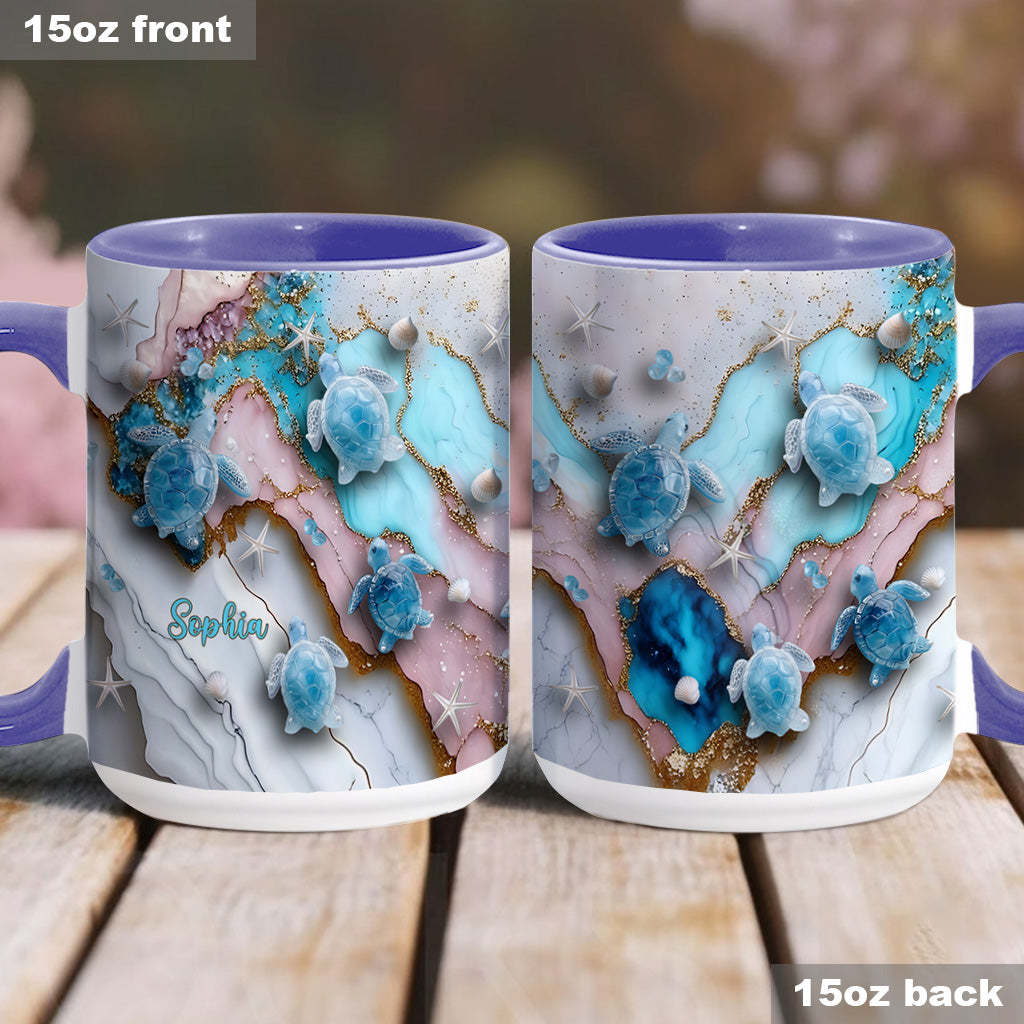 Mug personnalisé « J’adore les tortues »